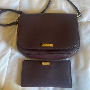 Kate spade cross body with wallet.